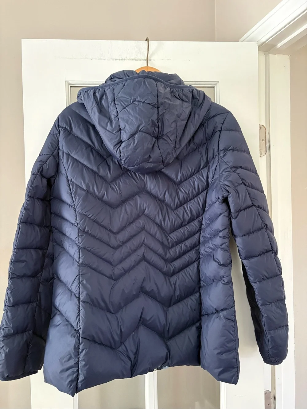 London Fog Lightweight Packable Coat Jacket Navy Blue Womens size L